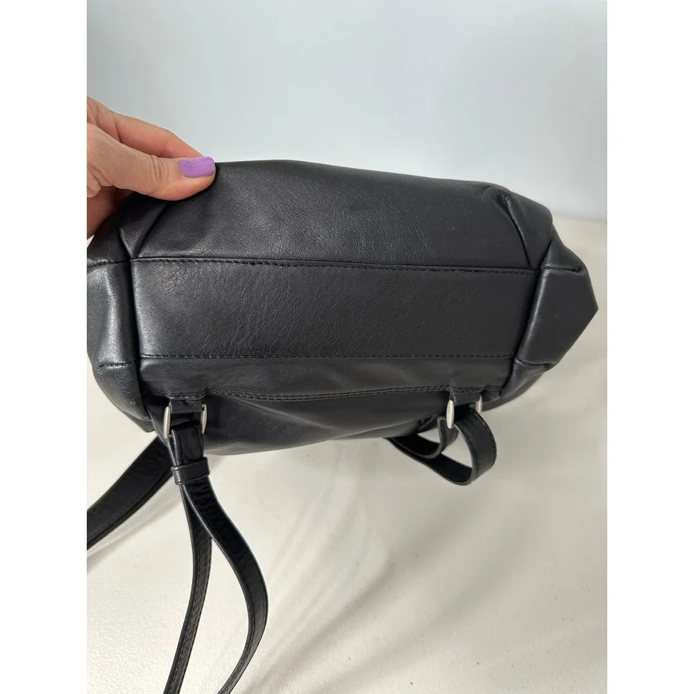 Derek‎ Alexander Black Leather Sling Backpack Navajo Purse Bag Womens